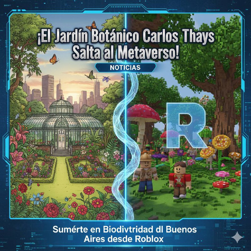 ¡El Jardín Botánico Carlos Thays Salta al Metaverso! Sumérgete en la Biodiversidad de Buenos Aires desde Roblox